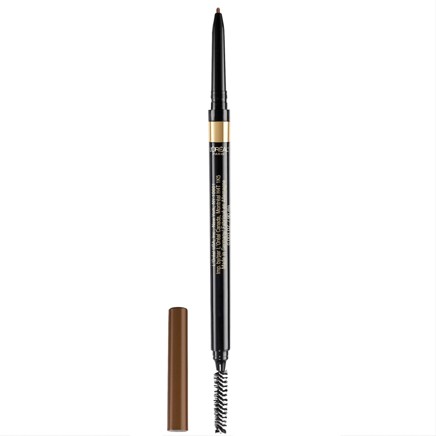L'Oreal Paris Makeup Brow Stylist Definer Waterproof Eyebrow Pencil, Ultra-Fine Mechanical Pencil, Draws Tiny Brow Hairs and Fills in Sparse Areas and Gaps, Dark Brunette, 0.003 Ounce (Pack of 1)