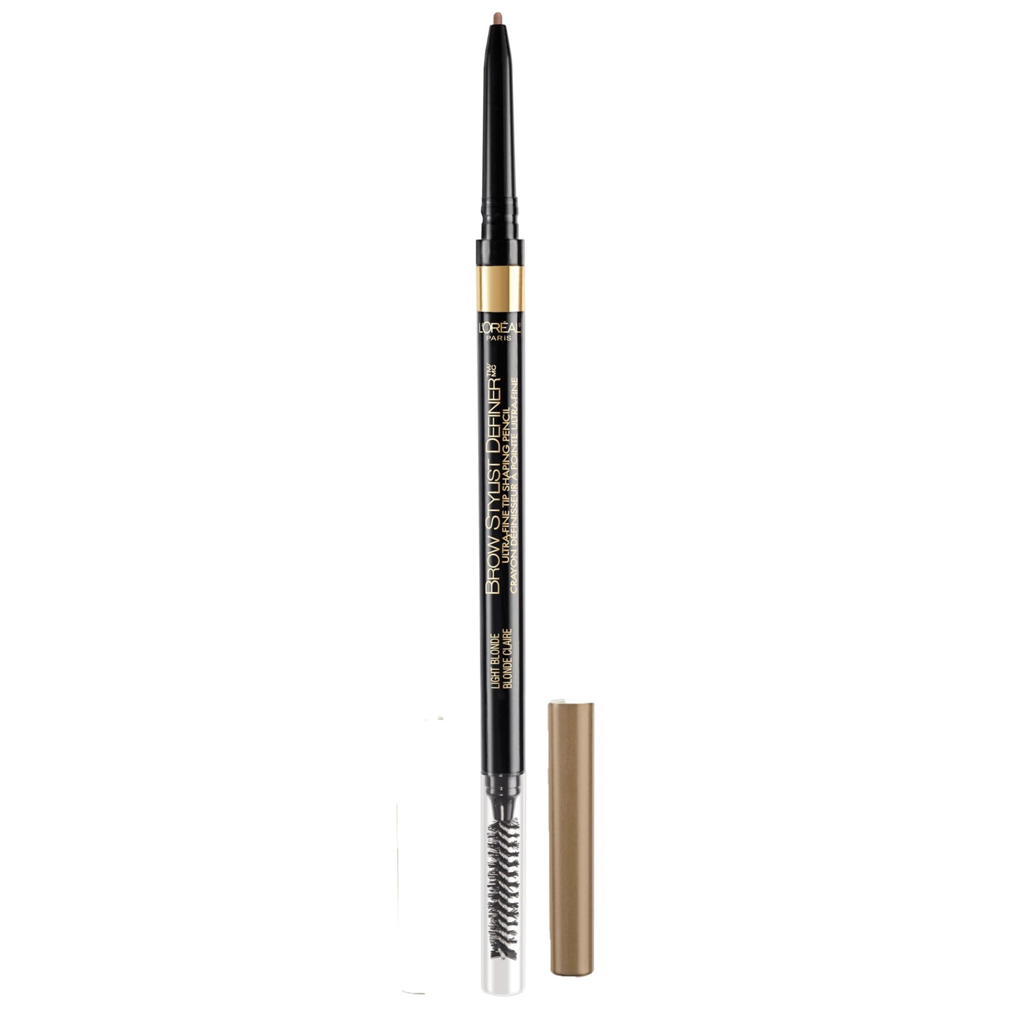 L'Oreal Paris Makeup Brow Stylist Definer Waterproof Eyebrow Pencil, Ultra-Fine Mechanical Pencil, Draws Tiny Brow Hairs and Fills in Sparse Areas and Gaps, Dark Brunette, 0.003 Ounce (Pack of 1)