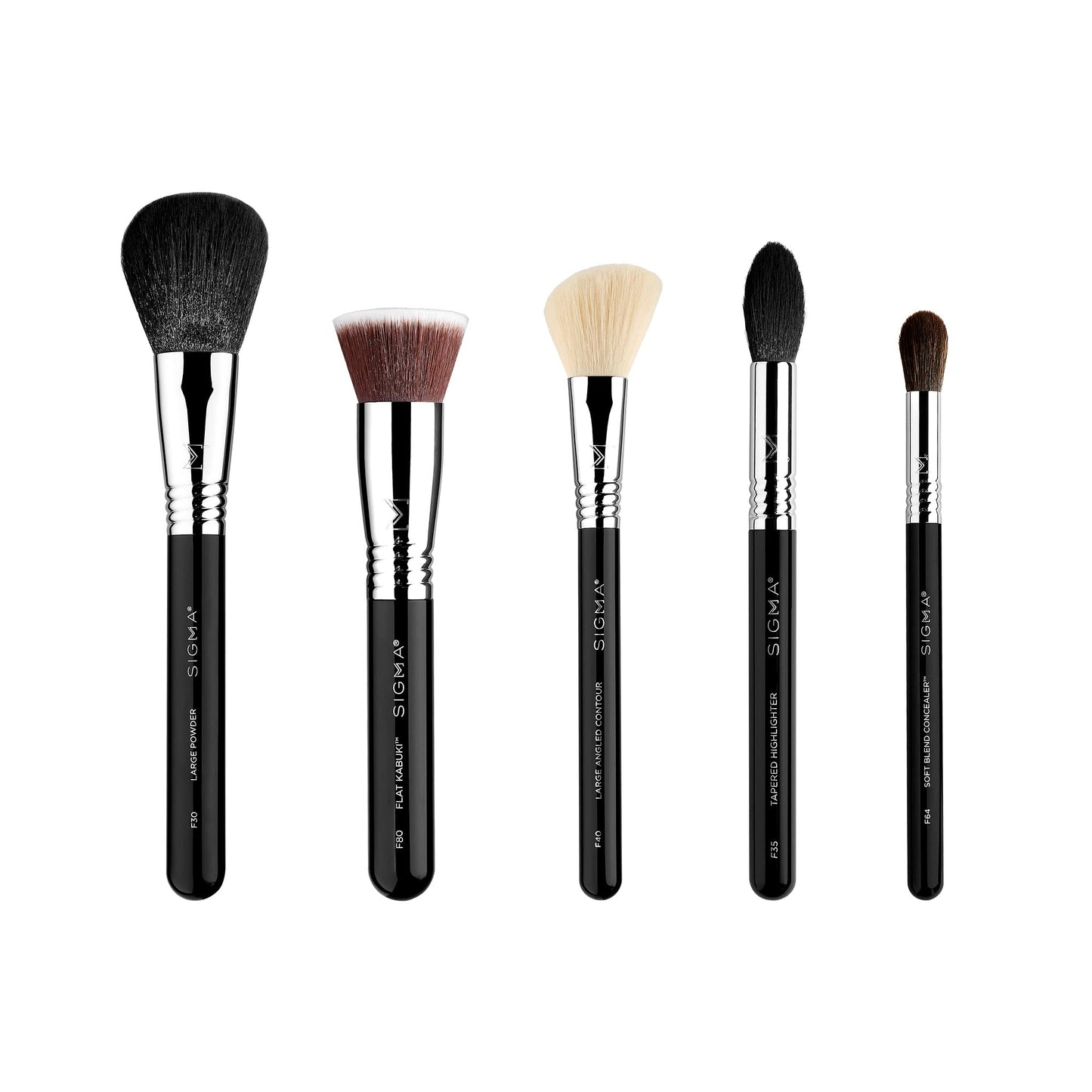 Sigma Beauty Makeup Brush Set – 7-Piece Travel Makeup Brushes for Flawless Application of Foundation Makeup, Blending, Contour, Eyeshadow & Brow Makeup – Compact & Stylish Carrying Case (8 pcs)