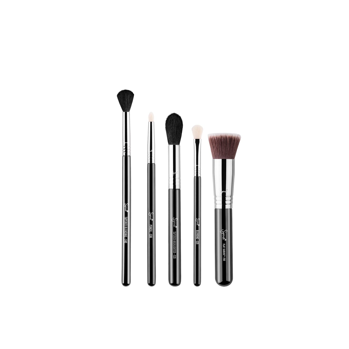 Sigma Beauty Makeup Brush Set – 7-Piece Travel Makeup Brushes for Flawless Application of Foundation Makeup, Blending, Contour, Eyeshadow & Brow Makeup – Compact & Stylish Carrying Case (8 pcs)