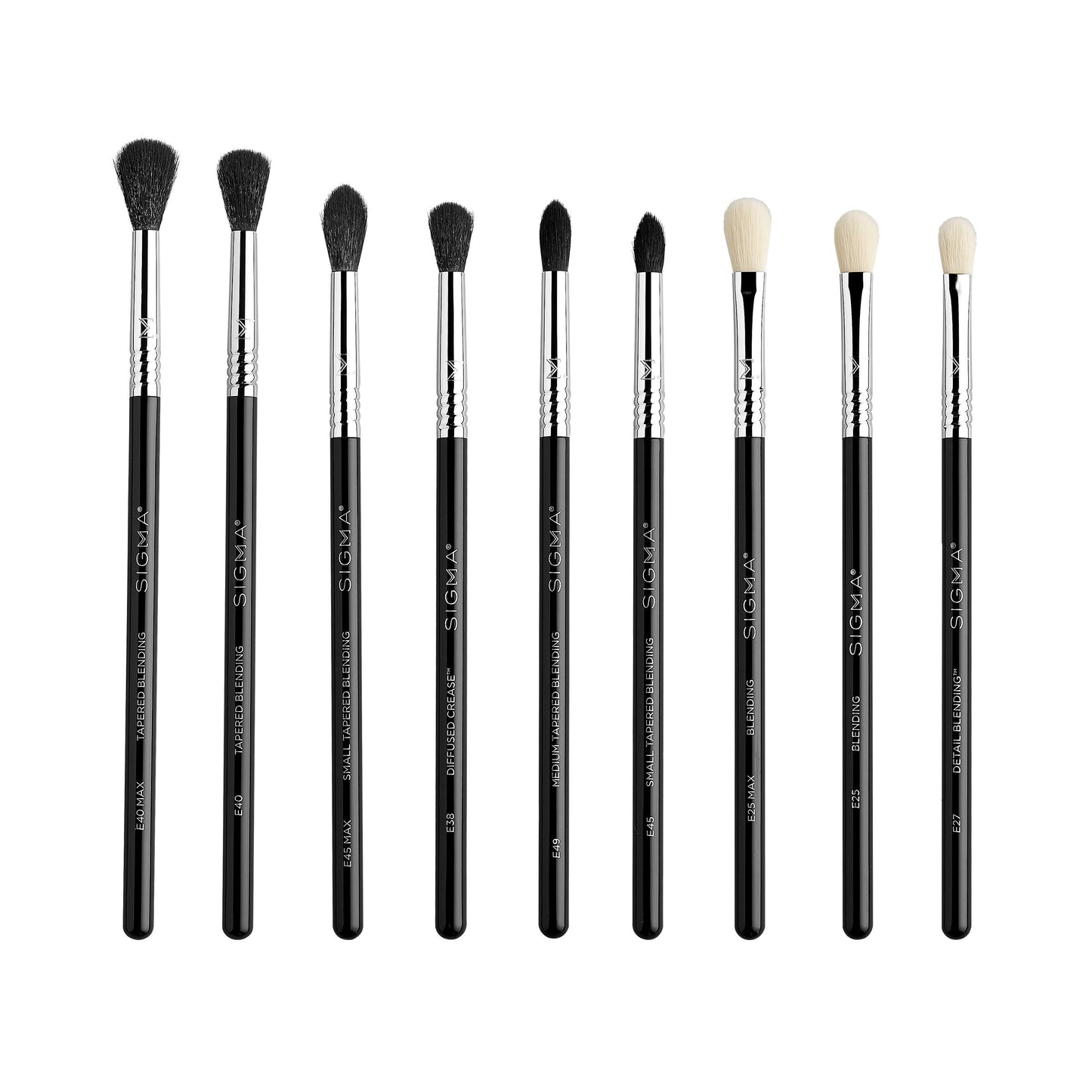 Sigma Beauty Makeup Brush Set – 7-Piece Travel Makeup Brushes for Flawless Application of Foundation Makeup, Blending, Contour, Eyeshadow & Brow Makeup – Compact & Stylish Carrying Case (8 pcs)