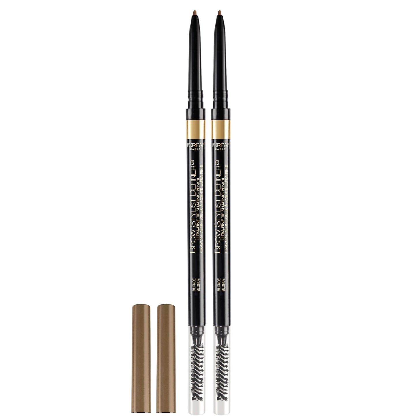 L'Oreal Paris Makeup Brow Stylist Definer Waterproof Eyebrow Pencil, Ultra-Fine Mechanical Pencil, Draws Tiny Brow Hairs and Fills in Sparse Areas and Gaps, Dark Brunette, 0.003 Ounce (Pack of 1)